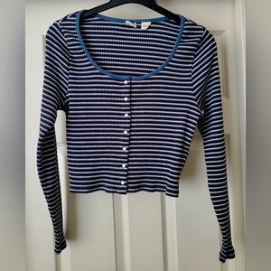 Levi's Striped Long Sleeve Top